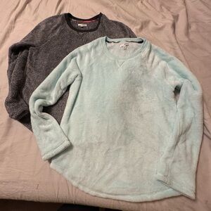 Sonoma Women’s Crewneck Sweater Duo in Gray and Light Blue